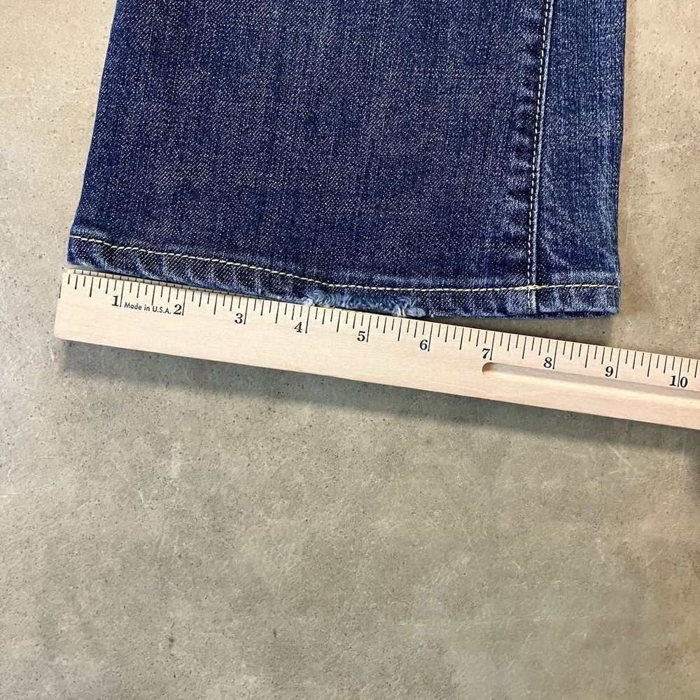 Citizens of humanity jeans Womens Size 27 Blue Stretch Low Waist Flair Leg Y2K - Picture 7 of 16